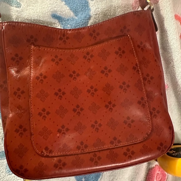 Patricia Nash Rich Brown Leather Shoulder Bag with matching wallet - Picture 3 of 15